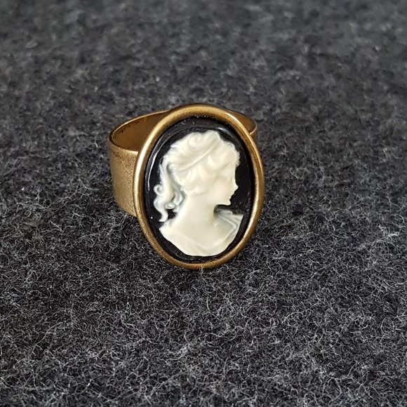 Hand Crafted Jewelry - Vintage Inspired Handmade Cameo Ring